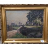 Joseph Edward Hennah (1896-1963) Oil on canvas of  60cm x 47cm inclusive of frame.