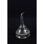 George IV silver wine funnel, John, Henry & Charles Lias, London 1833, of two sections, overall leng