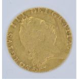 George III 1793 gold spade guinea, diameter 24mm, 8.38 grams