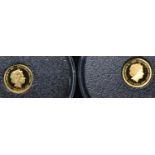 Two Elizabeth II 24ct gold 0.5 gram proof coins, including: 2021 Elizabeth II 95th Birthday and 2020