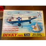 Dinky toys 724 Sea King Helicopter. A Meccano product. Boxed good condition