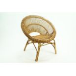 Rattan Chair thought to be by, Franco Albini circa 1950's. W80 D 63 H83 cm