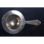 Georg Jensen Ltd Denmark 'Continental (Antik)' pattern tea strainer, import marks for London 1932, l