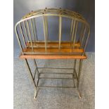 Art deco news paper rack W41cm x D18cm H72cm