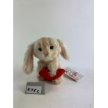 Steiff rabbit with heart, 033506