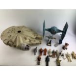 Vintage Star Wars 1979 Kenner Millennium Falcon (Missing some parts) & others