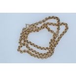 9ct gold belcher chain, circumference 600mm, 17.7 grams