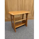 Ercol Occasional table with lower magazine rack 1079 light finish Inspector dcg 49082 W54.5cm D35.5c