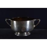 Silver twin-handled presentation bowl, James Dixon & Sons Ltd, Sheffield 1933, engraved ' C.P.W.C. 1