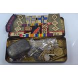Pair of WWI medals; Victory Medal and George V War Medal awarded to 40359 GNR. KINKAID J.A R.A (with