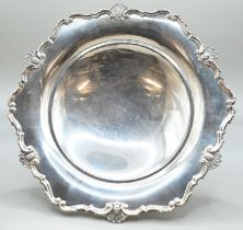 Silver footed tazza, Adie Brothers Ltd, Birmingham 1946, diameter 23cm, height 5.8cm, 284 grams