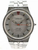 Omega Electronic Constellation Chronometer, f300 Hz gents wristwatch, circa 1970's, on steel strap,