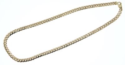 9ct gold chain, circumference 56cm, gross weight 63 grams