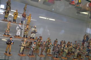 Large collection of Delprado metal military figures