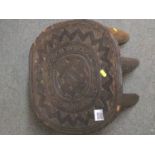 Nine legged Nigerian Nupe stool. W40 D36 H25.5 cm