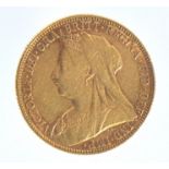 1899 Victoria (Old Head) Melbourne mint full sovereign