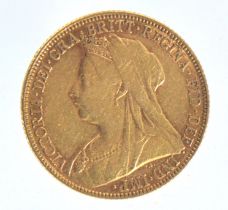 1899 Victoria (Old Head) Melbourne mint full sovereign