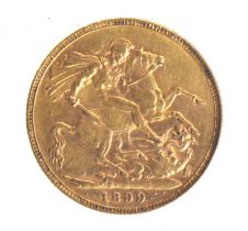 1899 Victoria (Old Head) full sovereign