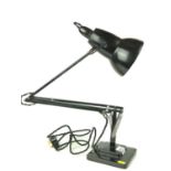 Herbert Terry and Sons Ltd. two step Anglepoise lamp in black finish.