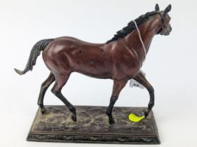 Poised For Glory signed Bronze figure of a horse For Franklin Mint 1992 by Dr. Robert Taylor L23cm H