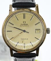 Omega Automatic Geneve gents wristwatch, 36795629 ORG 20 Microns, dia. of face 35mm, with original s