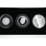 The Queen Elizabeth II memorial solid silver proof coin collection, including one pound, two pounds