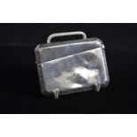 Silver card case, William Neale & Son Ltd, Birmingham 1921, 8.3 x 6.2cm, 69.78 grams