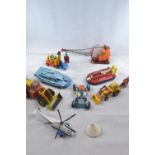 Quantity of dinky toys Inc. lunar rover, SRN6 Hovercraft, Spectrum pursuit Vehicle,  Sea King Helico