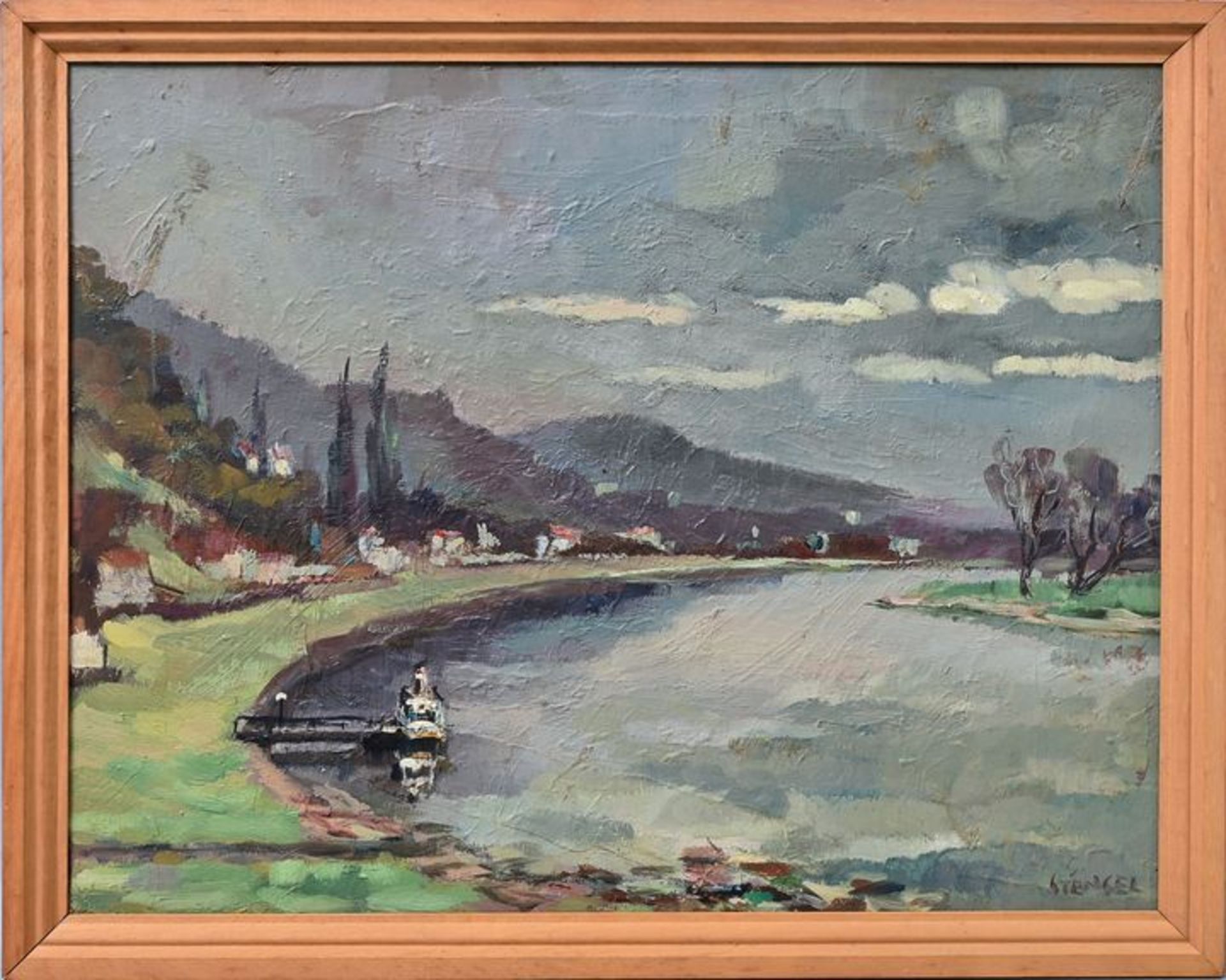 Stengel, Elblandschaft / Stengel, Riverscape - Bild 2 aus 5