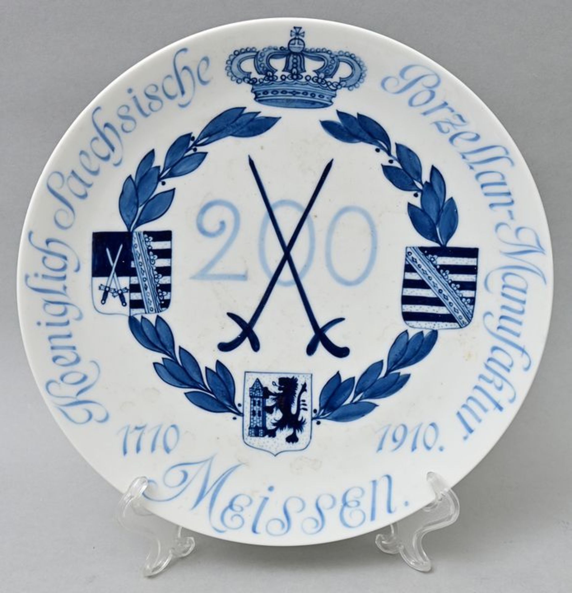 Jubiläumsteller Meissen/ plate