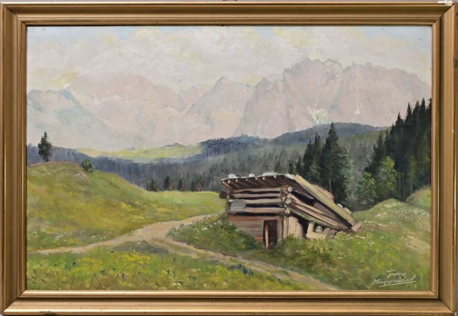 Krippendorf: Landschaft/ landscape painting - Bild 4 aus 5