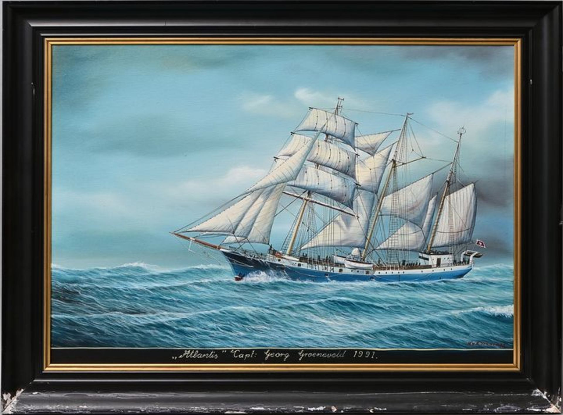 Kapitänsbild/ marine painting - Bild 2 aus 7