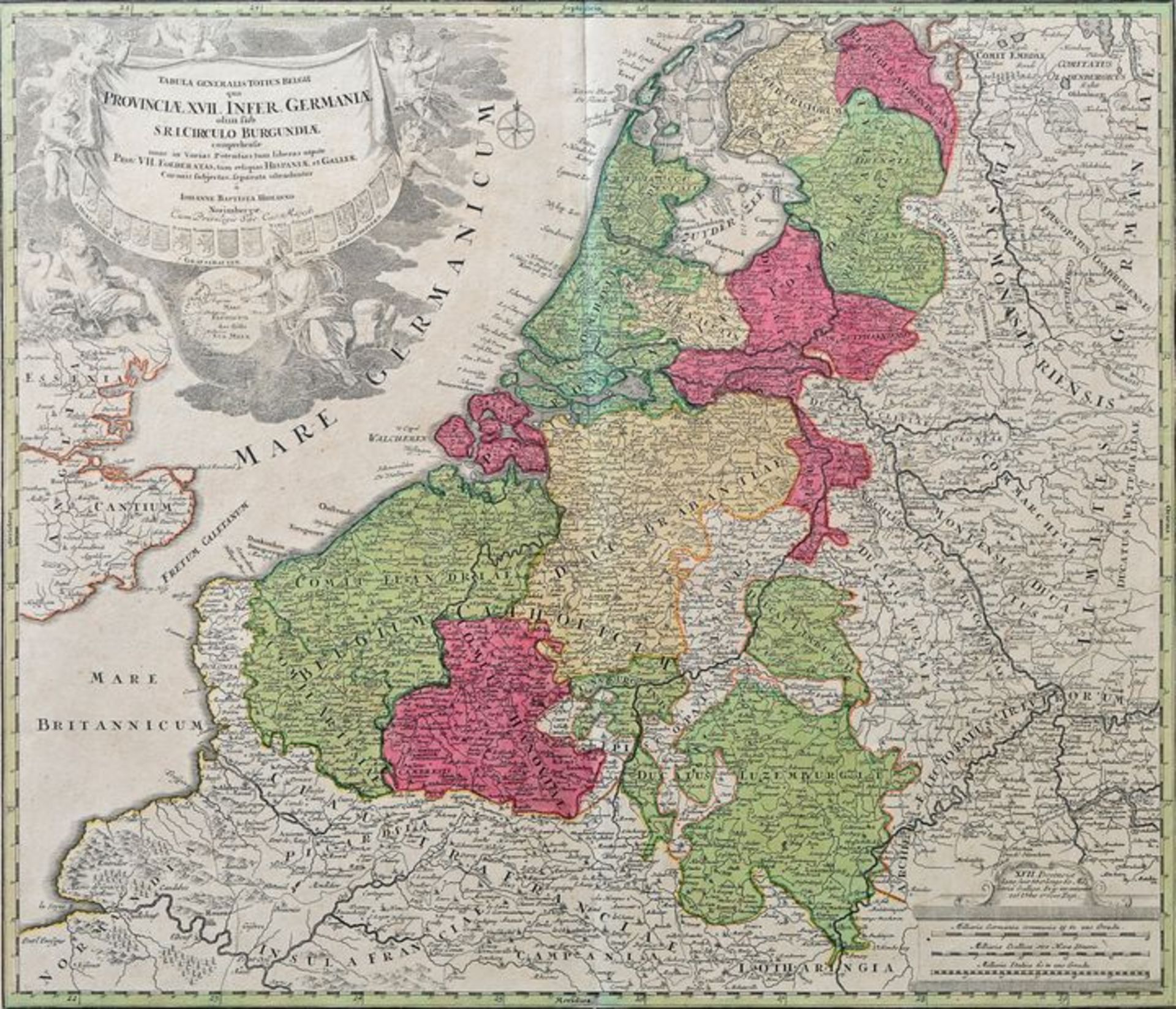 Karte Benelux/ map of Benelux