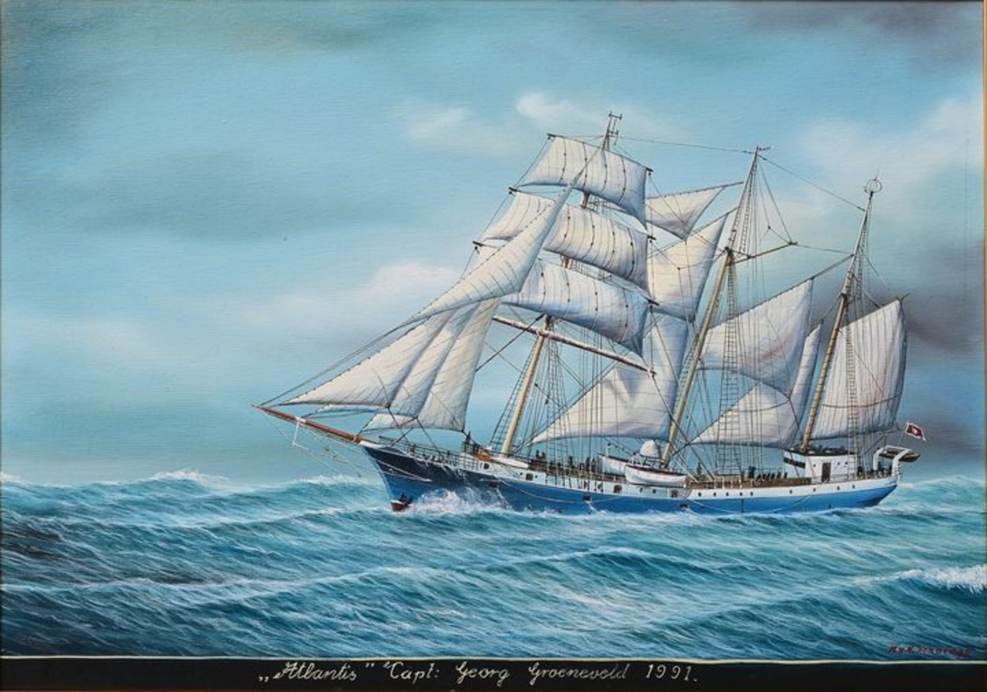 Kapitänsbild/ marine painting