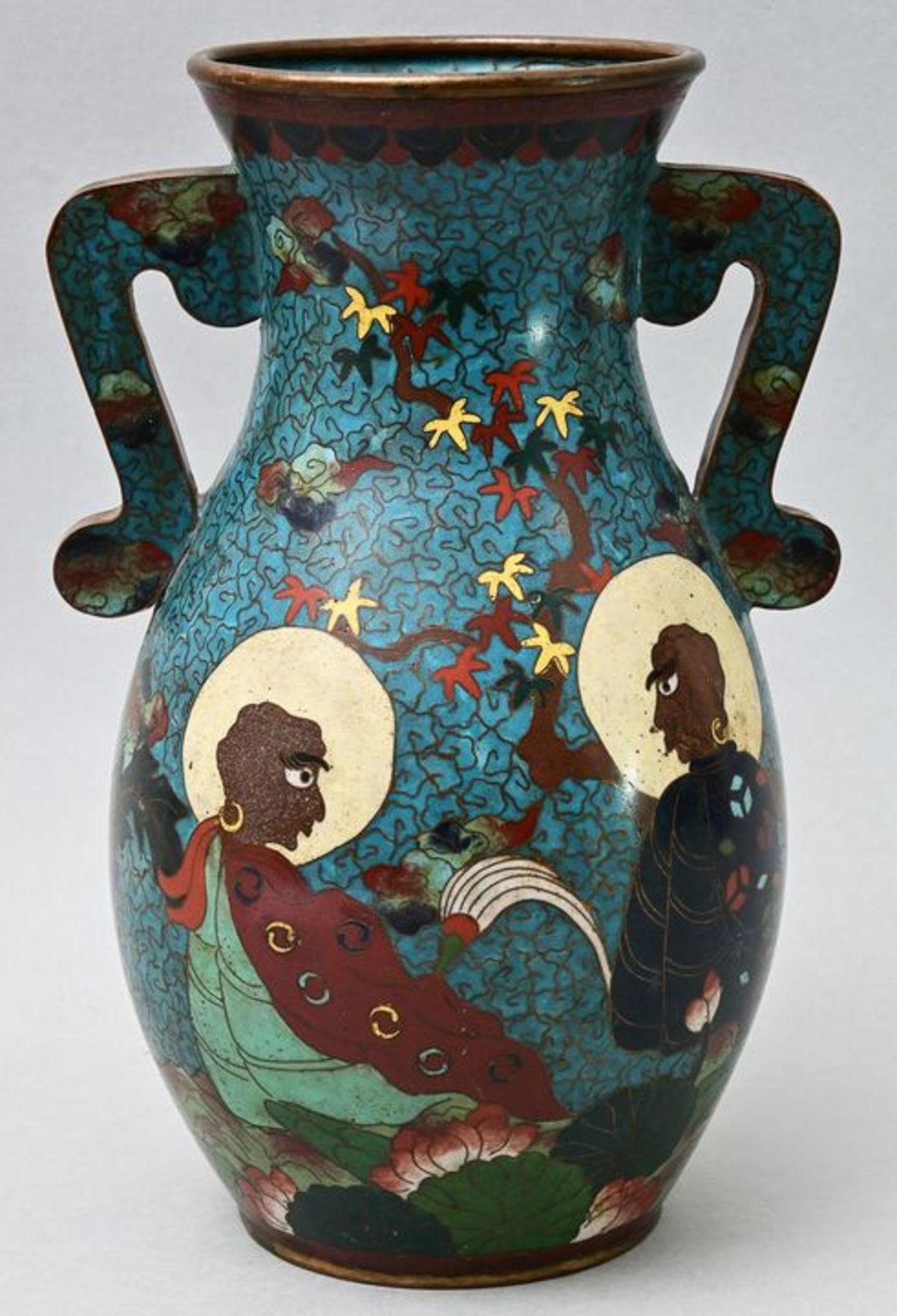 Coisonné-Vase/ cloisonné vase - Bild 4 aus 5