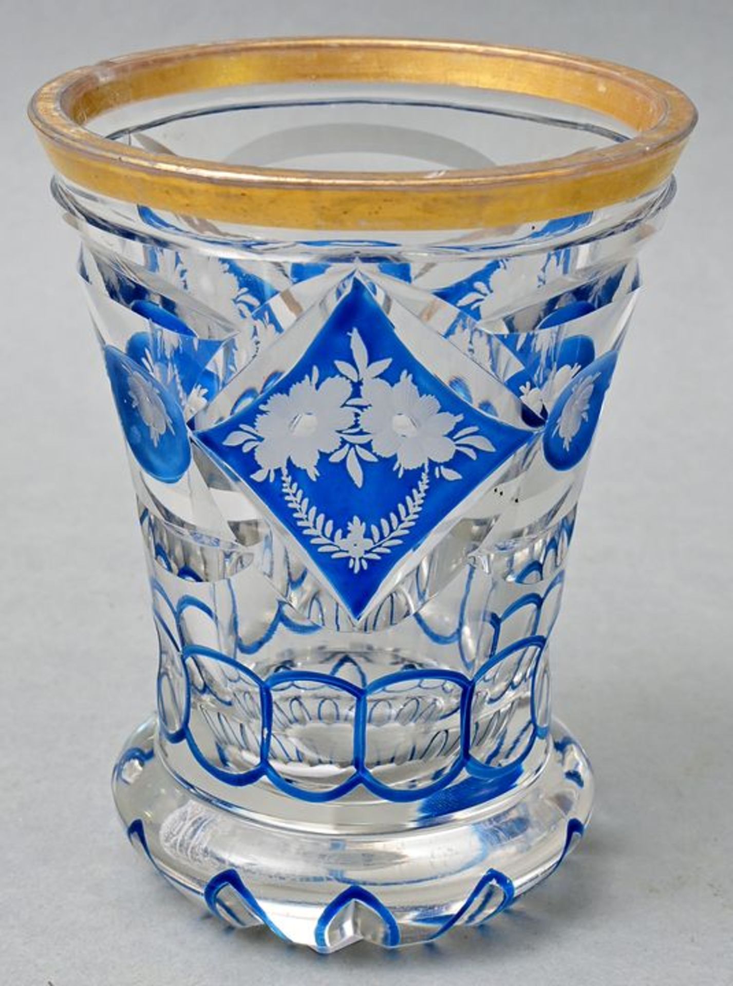 Biedermeier-Ranftbecher/ glass beaker