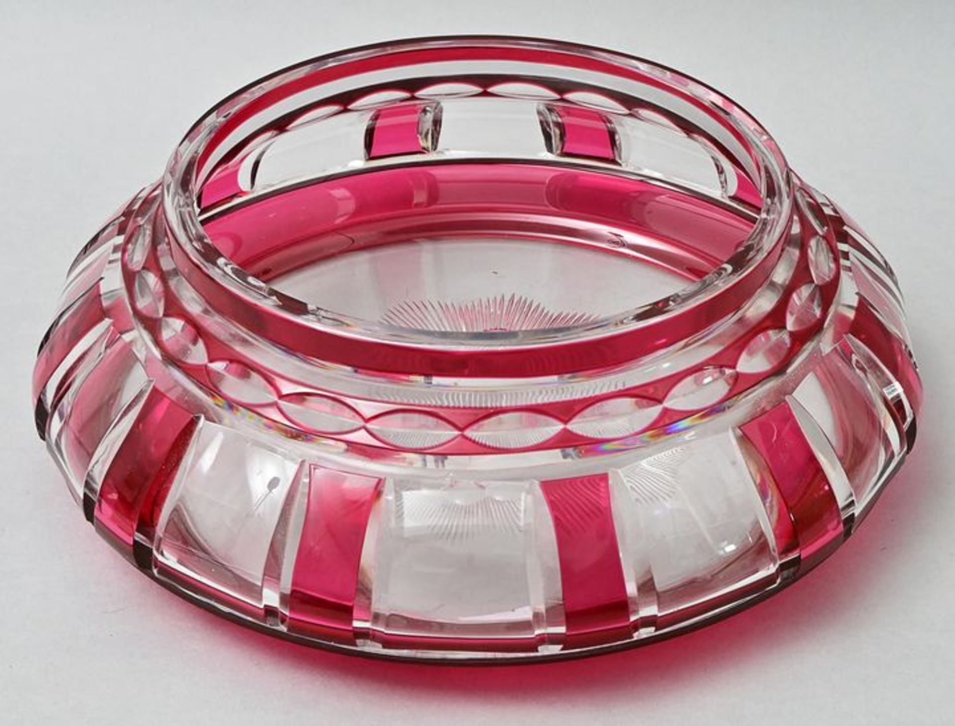 Kristallschale/ crystal glass bowl