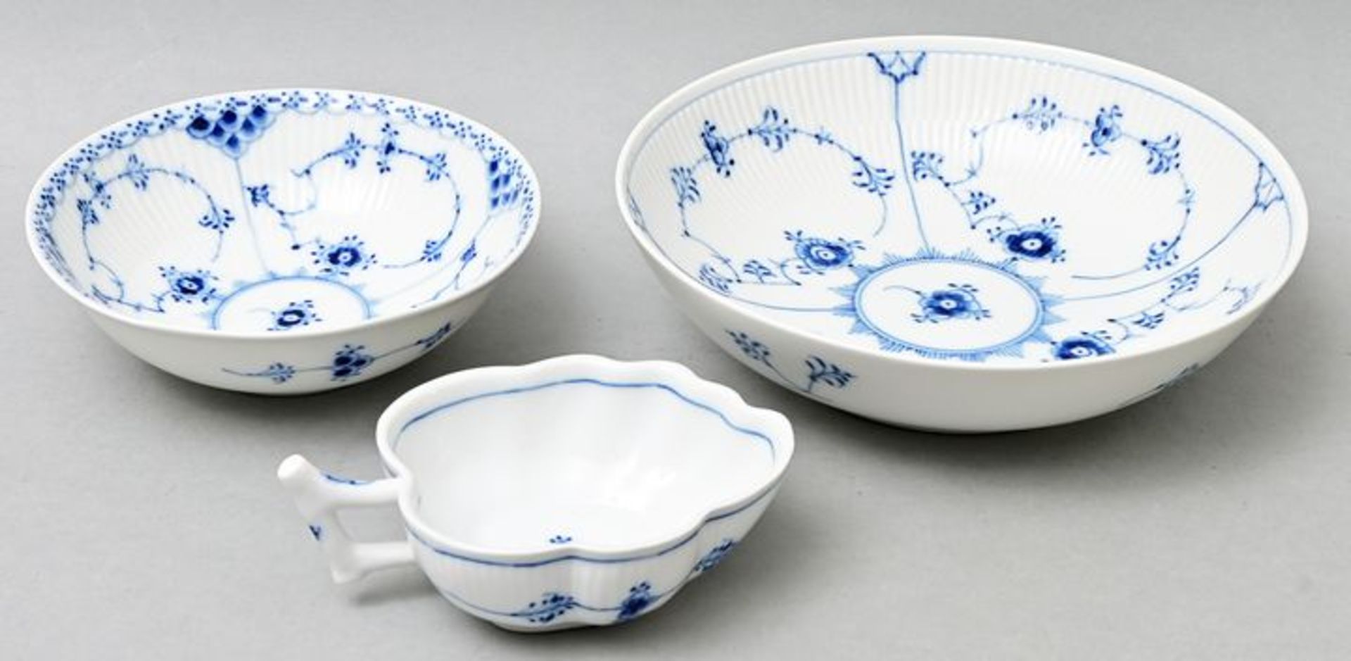 3 Teile Kopenhagen / Three pieces porcelain