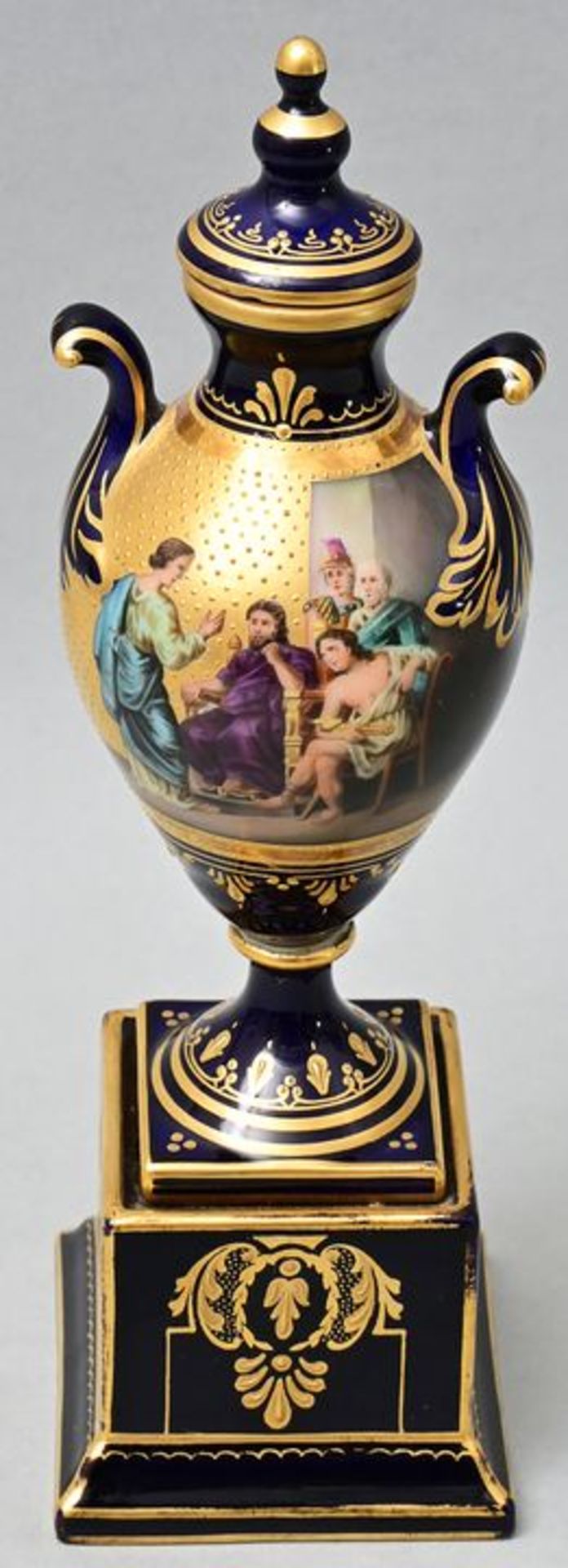 Kleine Prunk-Deckelvase/ lidded vase - Image 4 of 5