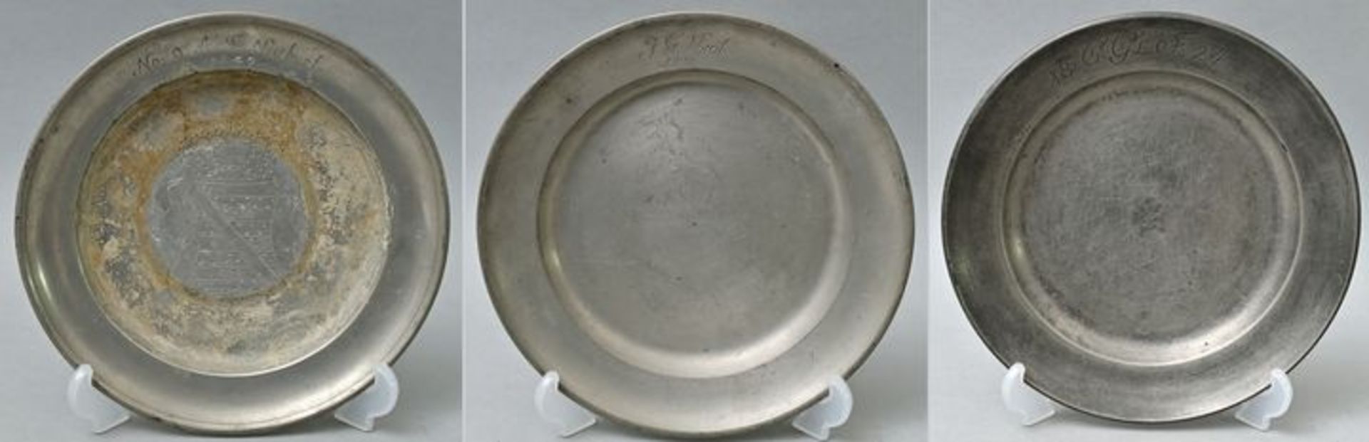 Zinnteller/ pewter plates