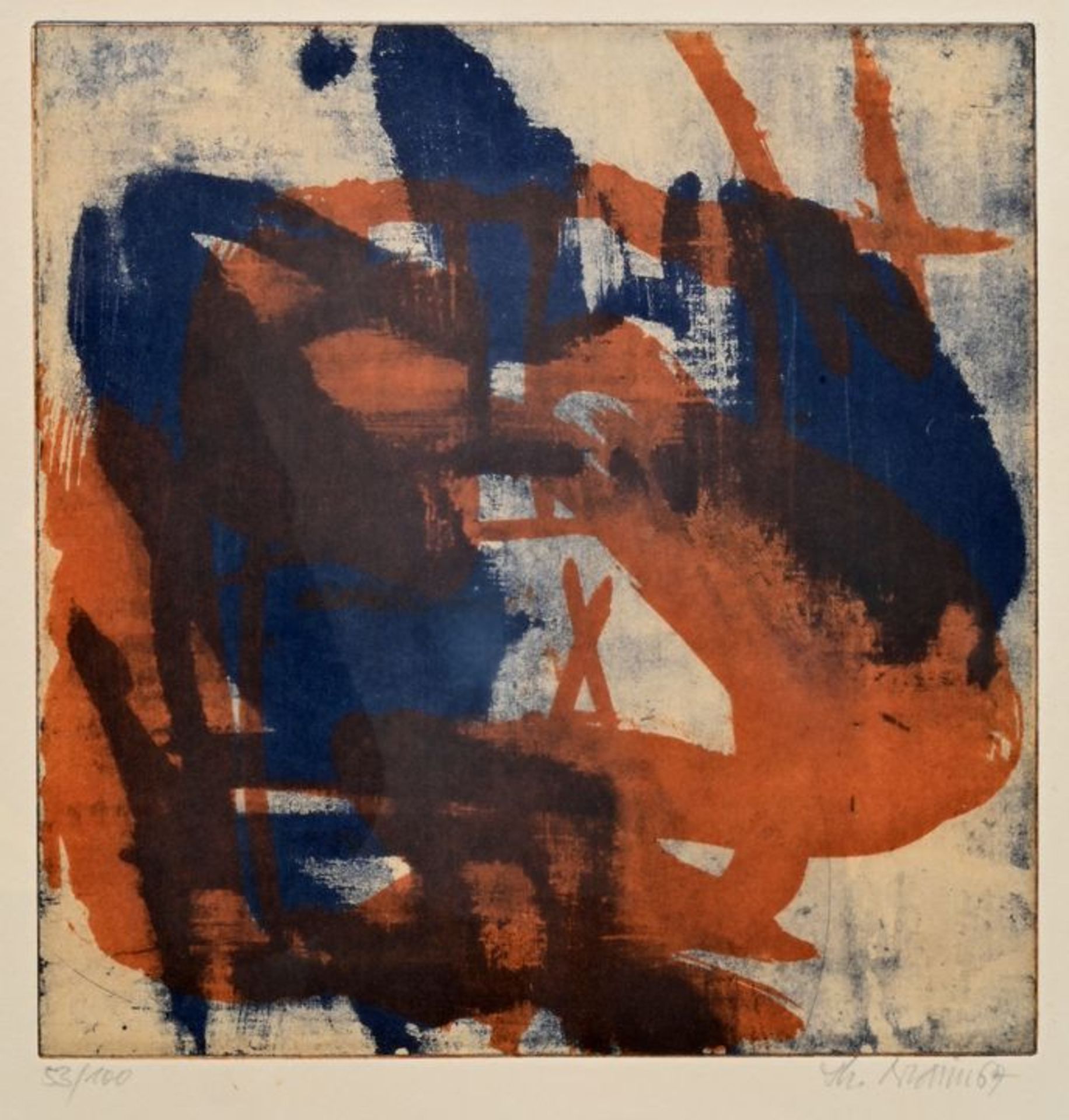 Schramm, Th., Abstrakte Kunst / Schramm, abstract lithography