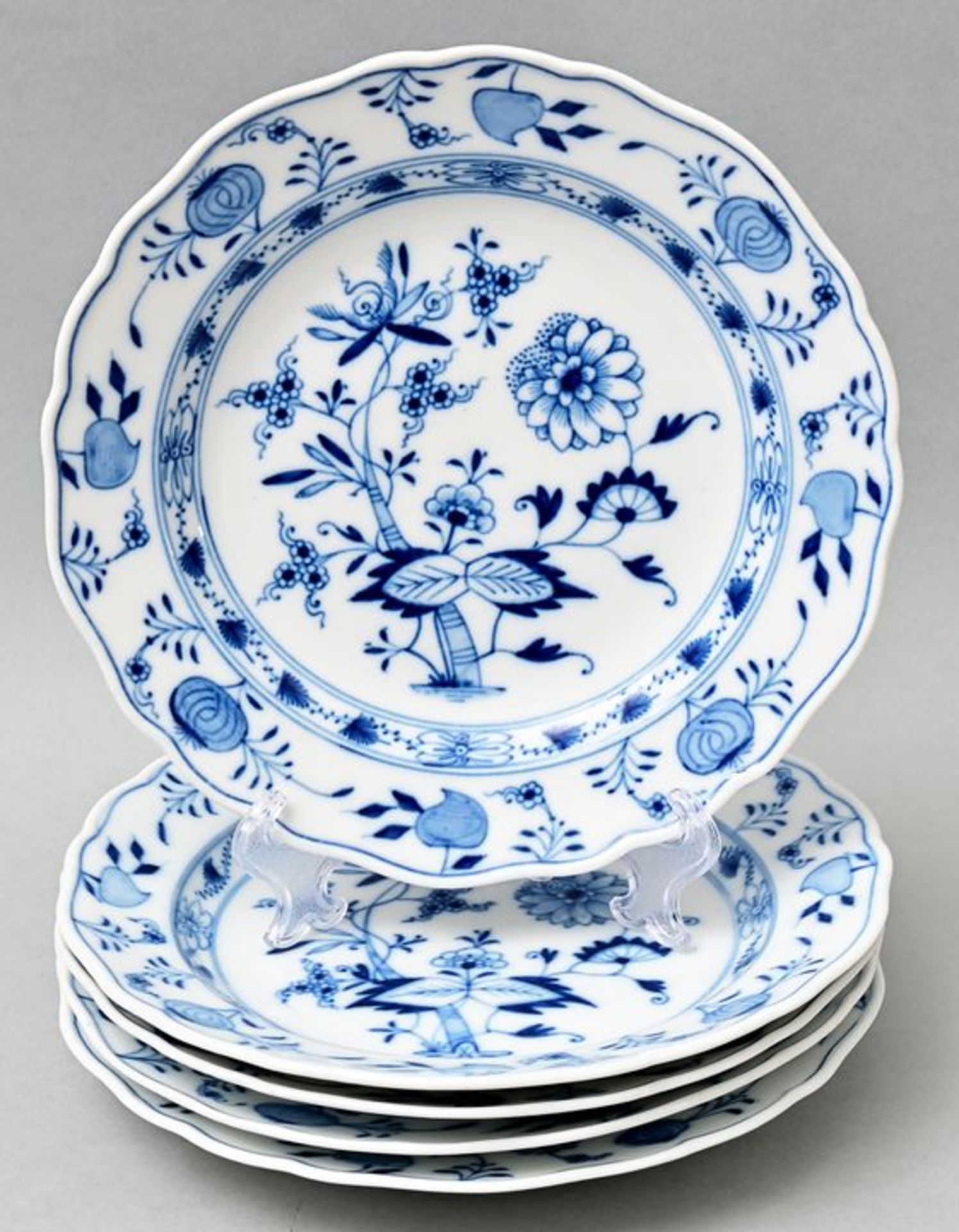 Fünf Abendbrotteller, Meissen / Five supper plates