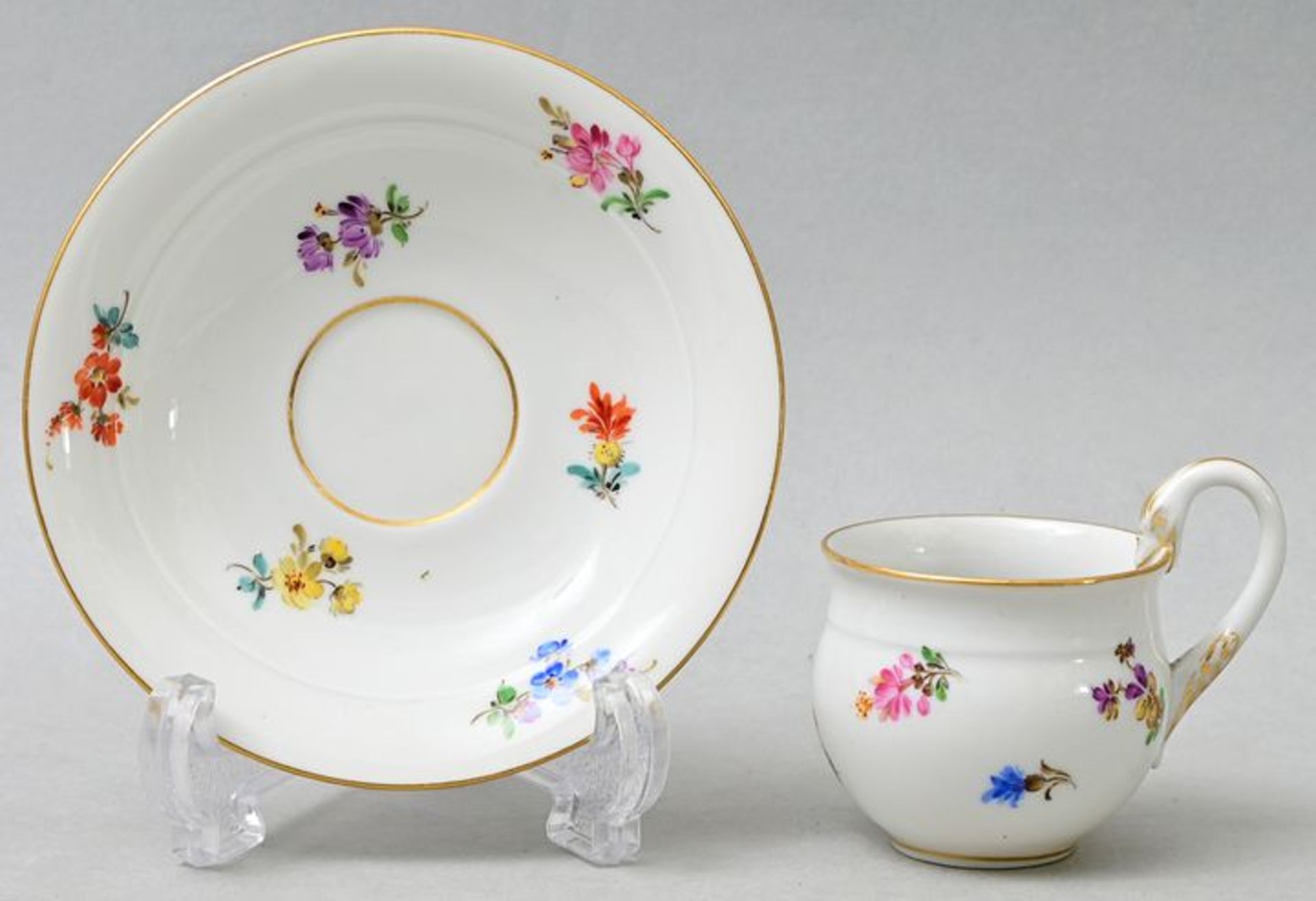 Mokkatasse mit Untertasse, Meissen / Cup with saucer