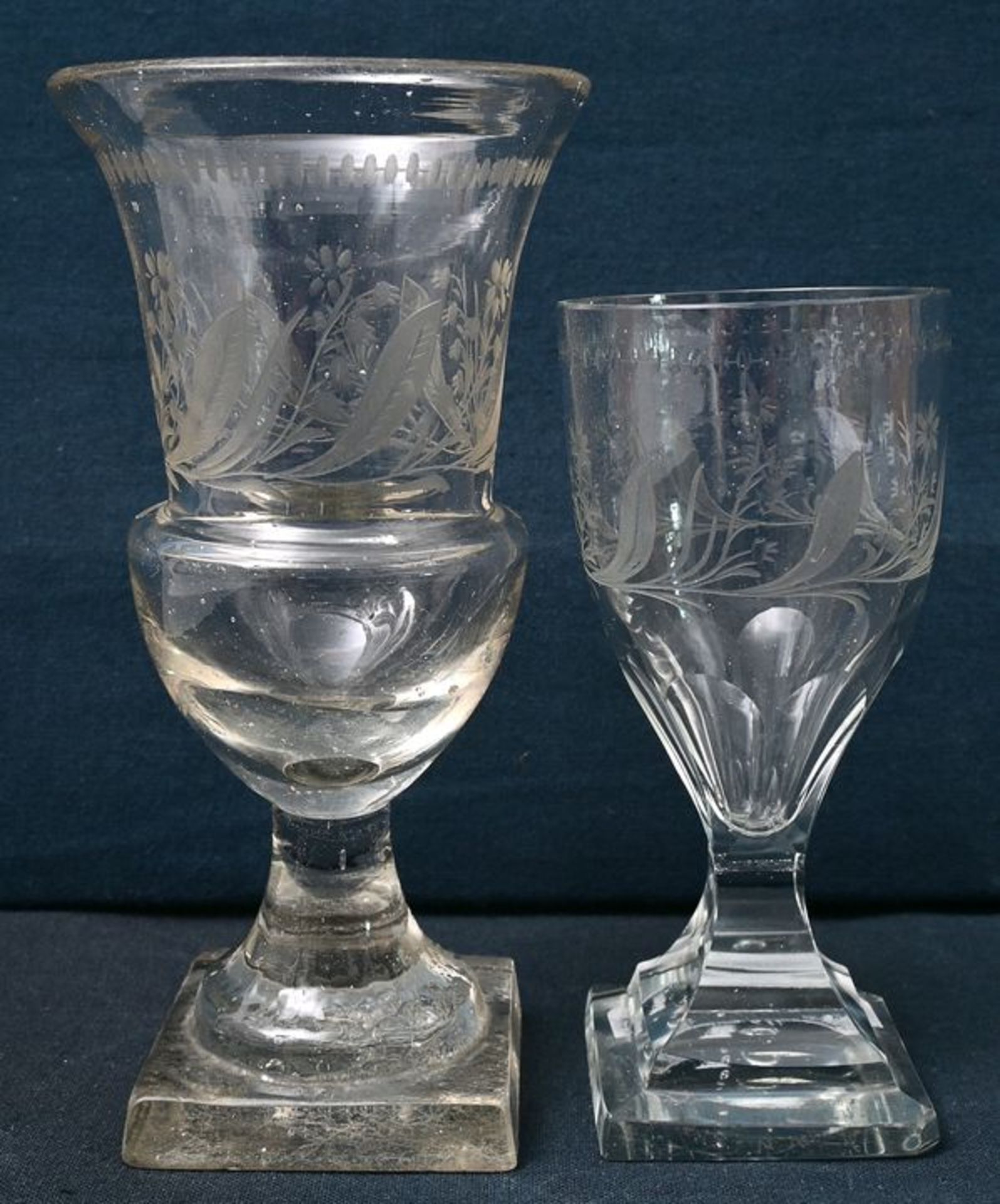 Zwei Kelchgläser/ glasses