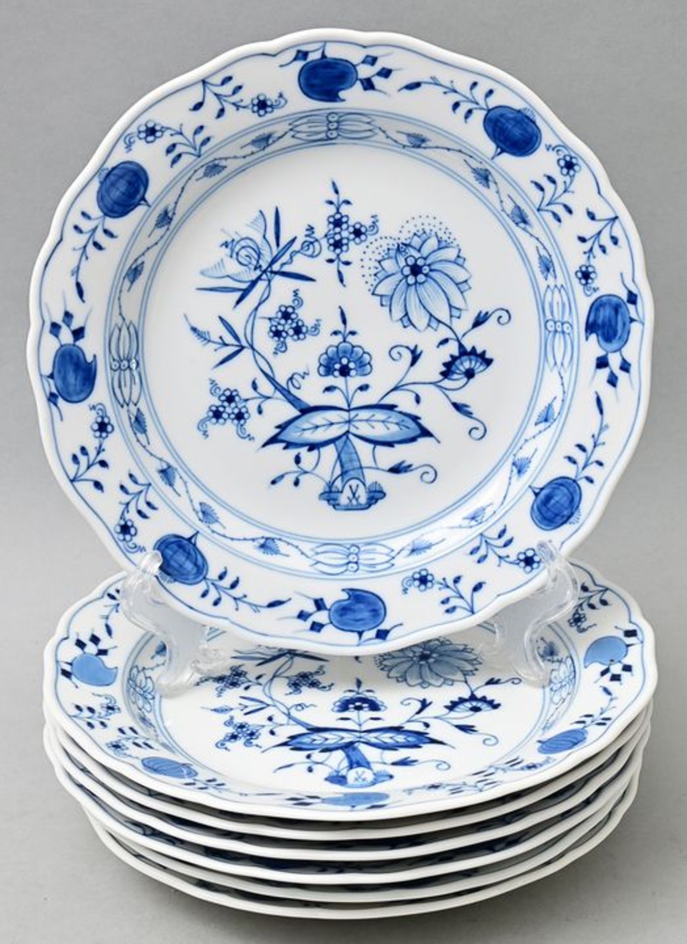 Sieben Abendbrotteller, Meissen / Seven plates