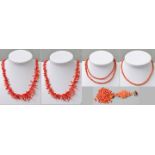 Posten Koralle-Schmuck/ coral jewellery