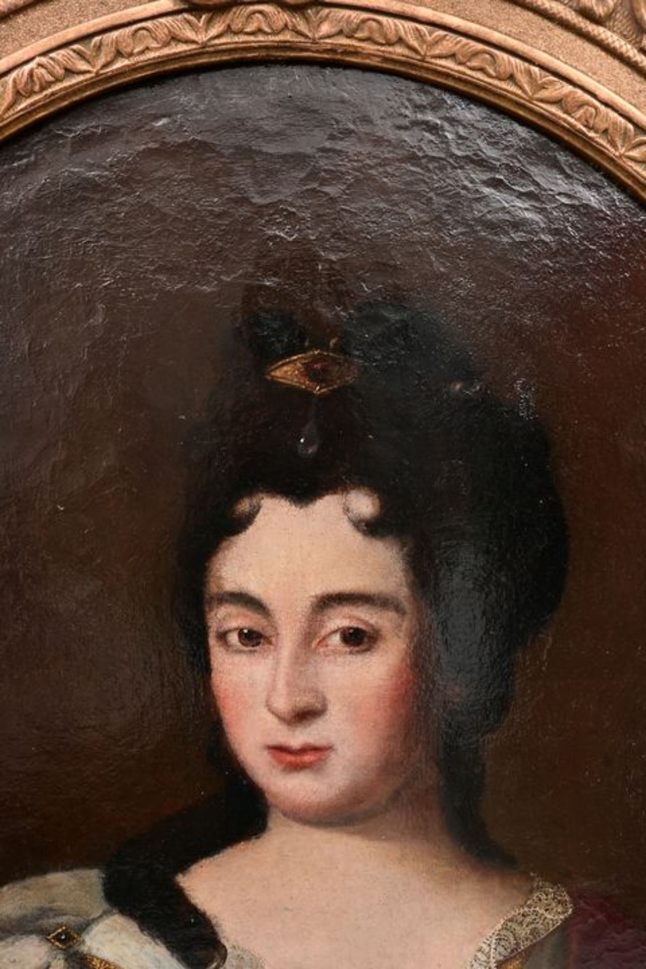 unbekannter Künstler, Damenporträt / Portrait of a young lady - Image 2 of 7