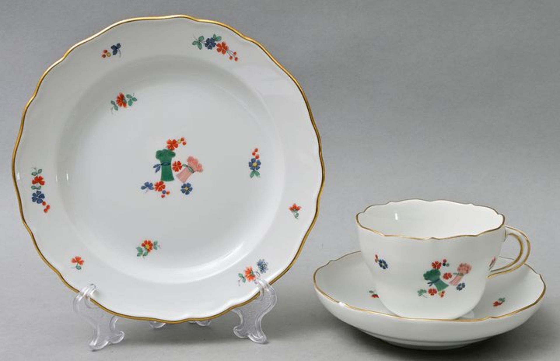 Gedeck/ cup with saucer and plate