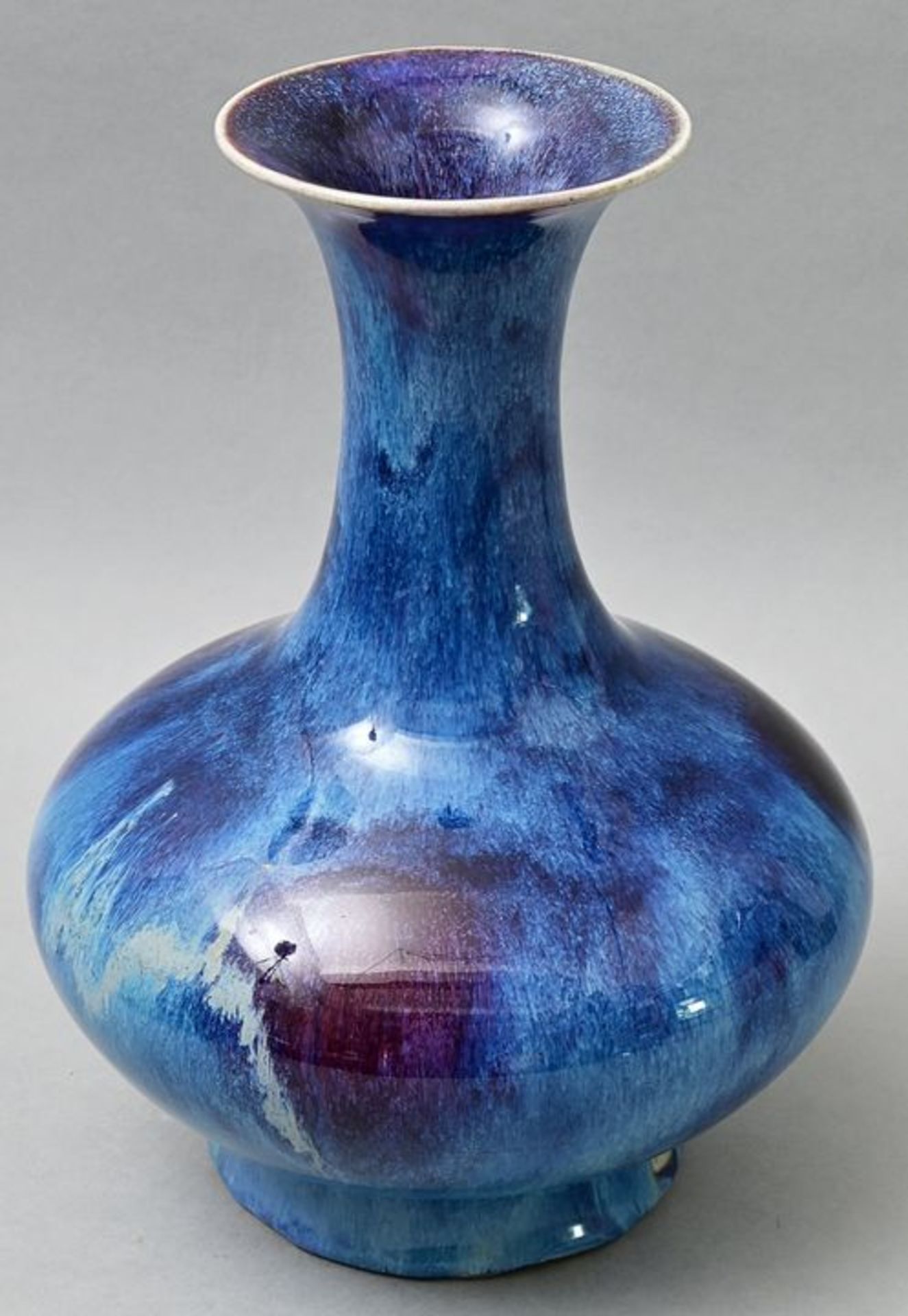 Vase mit geflammter Glasur/ flamb-glazed vase