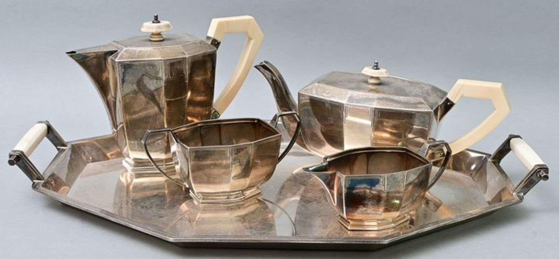Silber-Kernstück/ tea / coffee set
